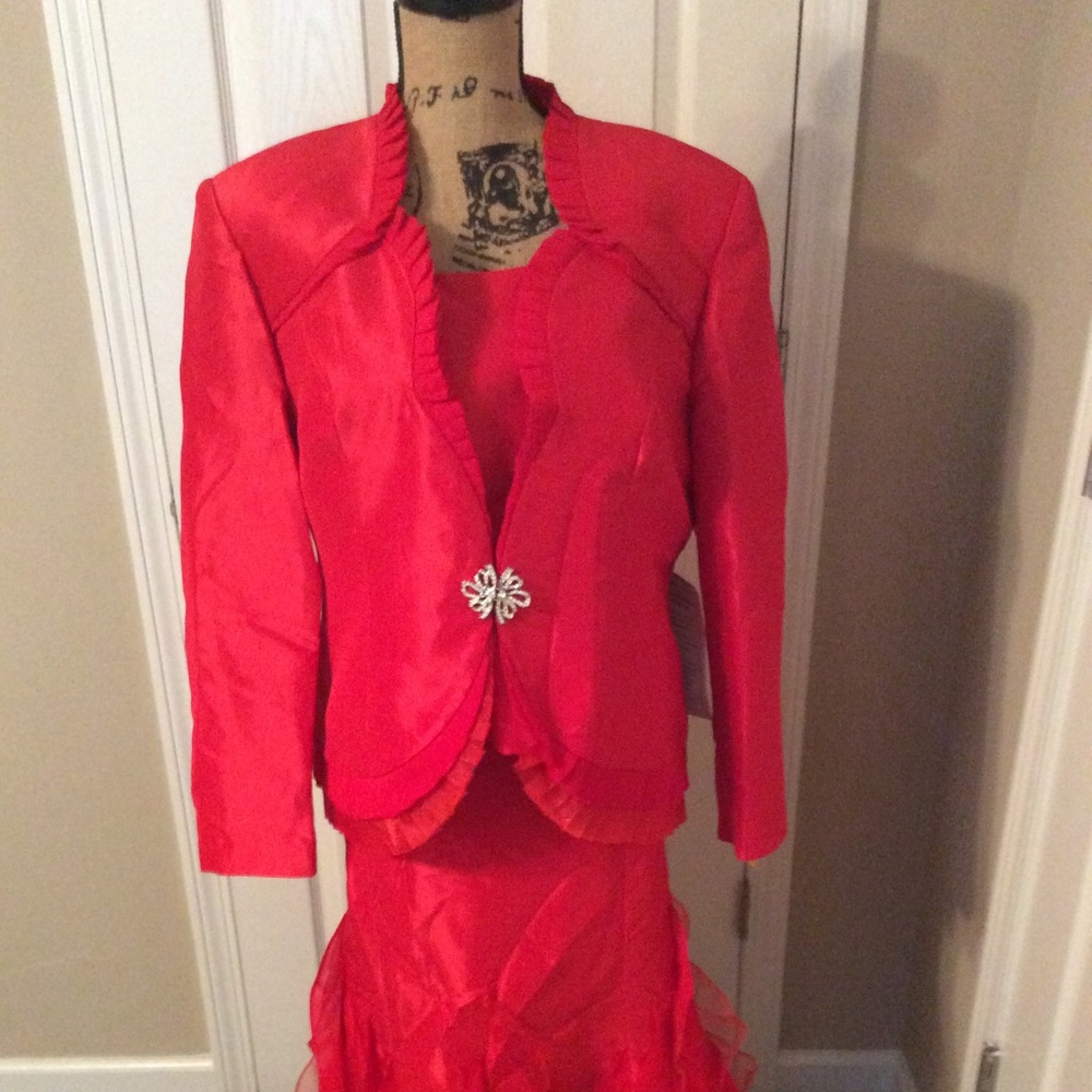 Red 3pc Suit